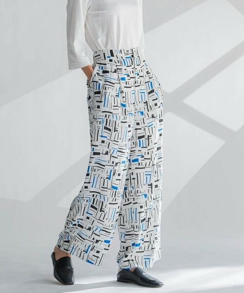 la.f...(大きいサイズ) / ラ・エフ(おおきいサイズ) その他パンツ | 【大きいサイズ】幾何柄パンツ≪洗濯機で洗える≫ | 詳細1