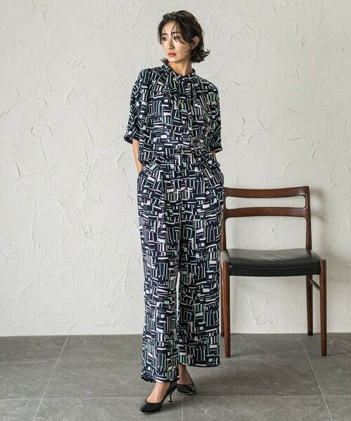 la.f...(大きいサイズ) / ラ・エフ(おおきいサイズ) その他パンツ | 【大きいサイズ】幾何柄パンツ≪洗濯機で洗える≫ | 詳細15