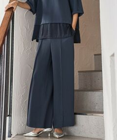 la.f...(大きいサイズ) / ラ・エフ(おおきいサイズ) その他パンツ | 【大きいサイズ】【旅楽シリーズ】”シワレス”ワイドパンツ≪洗濯機で洗える≫