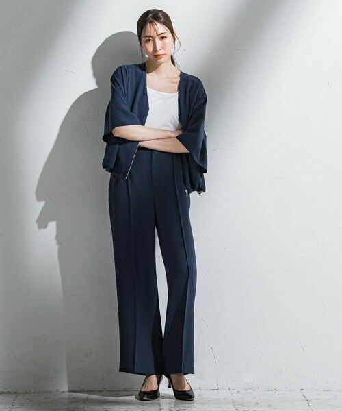 la.f...(大きいサイズ) / ラ・エフ(おおきいサイズ) その他パンツ | 【大きいサイズ】【旅楽シリーズ】”シワレス”ワイドパンツ≪洗濯機で洗える≫ | 詳細17