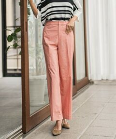 la.f...(大きいサイズ) / ラ・エフ(おおきいサイズ) その他パンツ | 【大きいサイズ】バックラッシュリネン混パンツ≪洗濯機で洗える≫