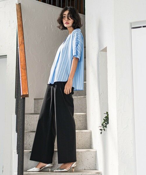 la.f...(大きいサイズ) / ラ・エフ(おおきいサイズ) その他パンツ | 【大きいサイズ】バックラッシュリネン混パンツ≪洗濯機で洗える≫ | 詳細4