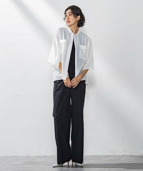 la.f...(大きいサイズ) / ラ・エフ(おおきいサイズ) その他パンツ | 【大きいサイズ】バックラッシュリネン混パンツ≪洗濯機で洗える≫ | 詳細7