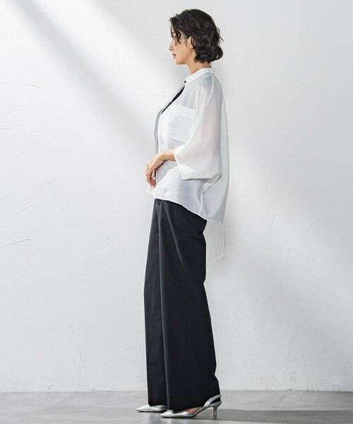 la.f...(大きいサイズ) / ラ・エフ(おおきいサイズ) その他パンツ | 【大きいサイズ】バックラッシュリネン混パンツ≪洗濯機で洗える≫ | 詳細8