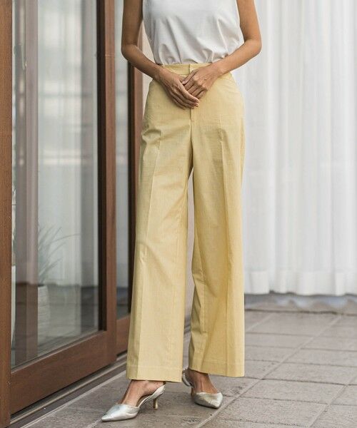 la.f...(大きいサイズ) / ラ・エフ(おおきいサイズ) その他パンツ | 【大きいサイズ】バックラッシュリネン混パンツ≪洗濯機で洗える≫ | 詳細12