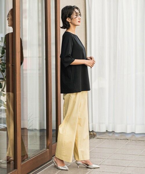 la.f...(大きいサイズ) / ラ・エフ(おおきいサイズ) その他パンツ | 【大きいサイズ】バックラッシュリネン混パンツ≪洗濯機で洗える≫ | 詳細18