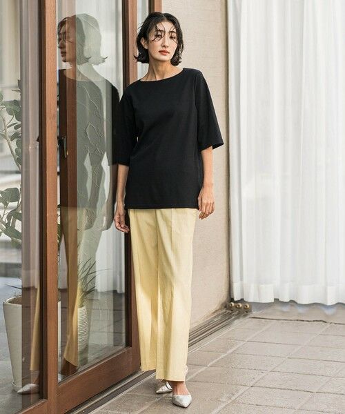 la.f...(大きいサイズ) / ラ・エフ(おおきいサイズ) その他パンツ | 【大きいサイズ】バックラッシュリネン混パンツ≪洗濯機で洗える≫ | 詳細19