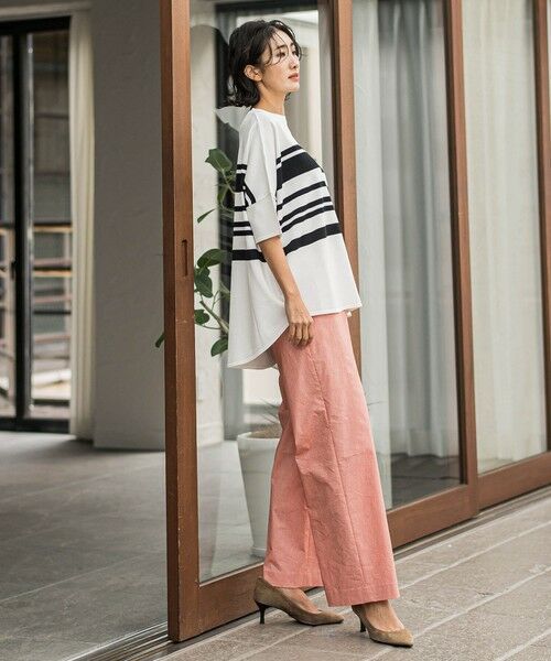 la.f...(大きいサイズ) / ラ・エフ(おおきいサイズ) その他パンツ | 【大きいサイズ】バックラッシュリネン混パンツ≪洗濯機で洗える≫ | 詳細29