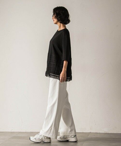 la.f...(大きいサイズ) / ラ・エフ(おおきいサイズ) その他パンツ | 【大きいサイズ】【biyori】シェルタリングドライオックスワイドパンツ≪洗濯機で洗える≫ | 詳細25