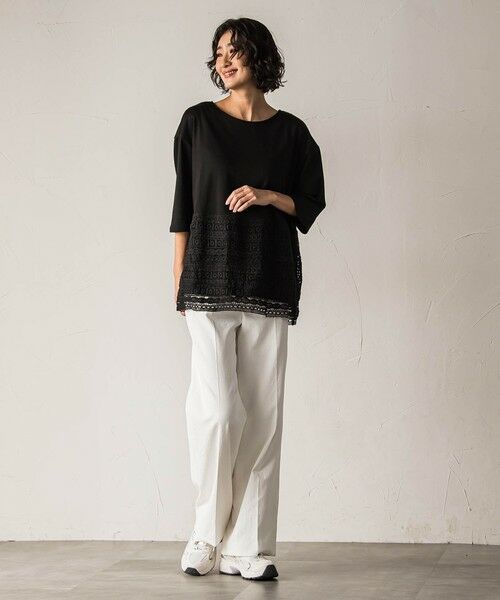 la.f...(大きいサイズ) / ラ・エフ(おおきいサイズ) その他パンツ | 【大きいサイズ】【biyori】シェルタリングドライオックスワイドパンツ≪洗濯機で洗える≫ | 詳細27