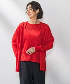 la.f...(大きいサイズ) / ラ・エフ(おおきいサイズ) カーディガン・ボレロ | 【大きいサイズ】ニットカーディガン≪手洗い可能≫