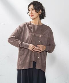 la.f...(大きいサイズ) / ラ・エフ(おおきいサイズ) カーディガン・ボレロ | 【大きいサイズ】ニットカーディガン≪手洗い可能≫