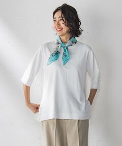 la.f...(大きいサイズ) / ラ・エフ(おおきいサイズ) ニット・セーター | 【大きいサイズ】Tシャツ風ニットプルオーバー≪手洗い可能≫