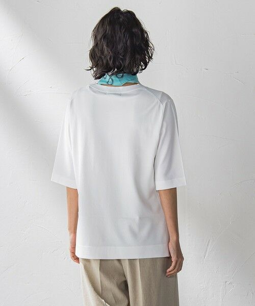 la.f...(大きいサイズ) / ラ・エフ(おおきいサイズ) ニット・セーター | 【大きいサイズ】Tシャツ風ニットプルオーバー≪手洗い可能≫ | 詳細3