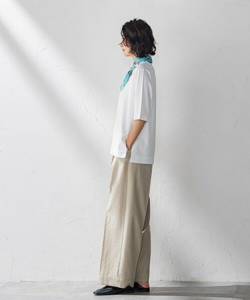 la.f...(大きいサイズ) / ラ・エフ(おおきいサイズ) ニット・セーター | 【大きいサイズ】Tシャツ風ニットプルオーバー≪手洗い可能≫ | 詳細5