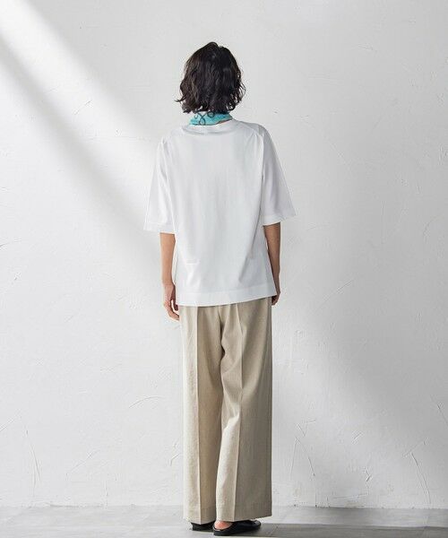 la.f...(大きいサイズ) / ラ・エフ(おおきいサイズ) ニット・セーター | 【大きいサイズ】Tシャツ風ニットプルオーバー≪手洗い可能≫ | 詳細6