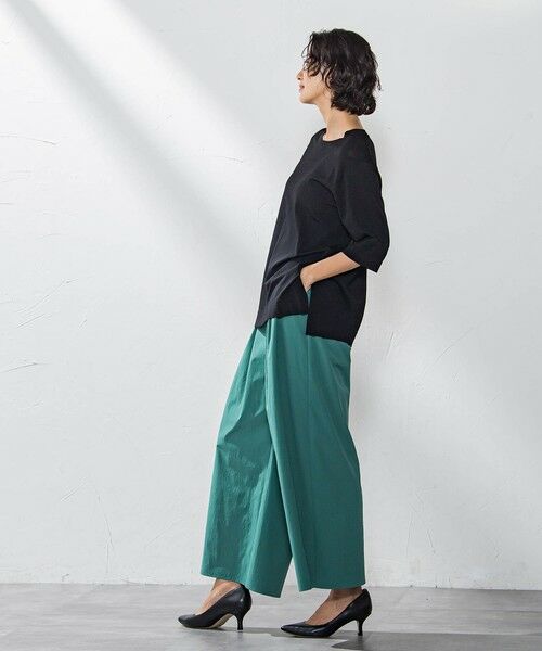 la.f...(大きいサイズ) / ラ・エフ(おおきいサイズ) ニット・セーター | 【大きいサイズ】Tシャツ風ニットプルオーバー≪手洗い可能≫ | 詳細18