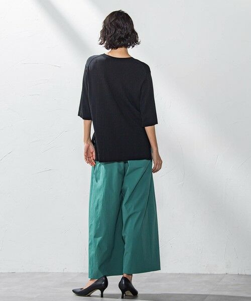 la.f...(大きいサイズ) / ラ・エフ(おおきいサイズ) ニット・セーター | 【大きいサイズ】Tシャツ風ニットプルオーバー≪手洗い可能≫ | 詳細19