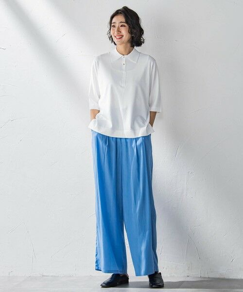 la.f...(大きいサイズ) / ラ・エフ(おおきいサイズ) ニット・セーター | 【大きいサイズ】襟付きニット≪手洗い可能≫ | 詳細4