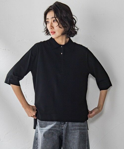 la.f...(大きいサイズ) / ラ・エフ(おおきいサイズ) ニット・セーター | 【大きいサイズ】襟付きニット≪手洗い可能≫ | 詳細11