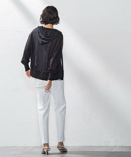 la.f...(大きいサイズ) / ラ・エフ(おおきいサイズ) ニット・セーター | 【大きいサイズ】シアーラメニットパーカー≪手洗い可能≫ | 詳細4