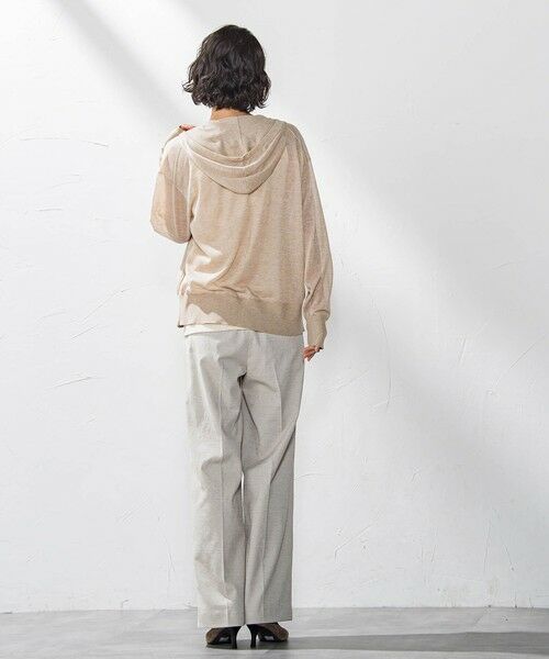 la.f...(大きいサイズ) / ラ・エフ(おおきいサイズ) ニット・セーター | 【大きいサイズ】シアーラメニットパーカー≪手洗い可能≫ | 詳細12