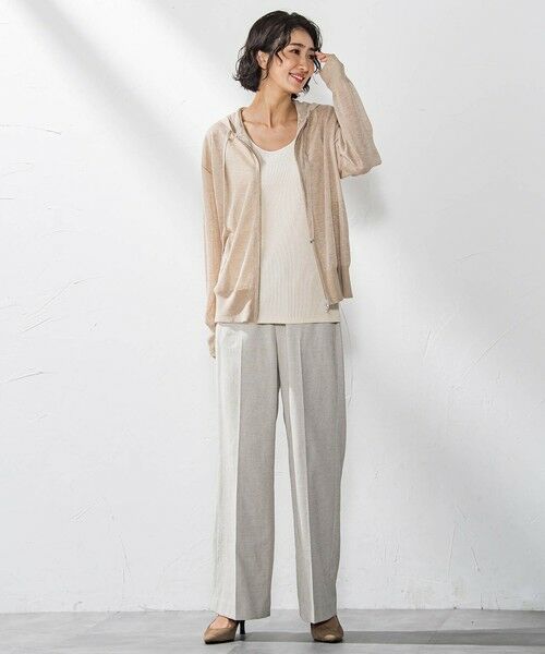 la.f...(大きいサイズ) / ラ・エフ(おおきいサイズ) ニット・セーター | 【大きいサイズ】シアーラメニットパーカー≪手洗い可能≫ | 詳細10