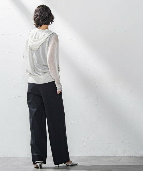 la.f...(大きいサイズ) / ラ・エフ(おおきいサイズ) ニット・セーター | 【大きいサイズ】シアーラメニットパーカー≪手洗い可能≫ | 詳細28