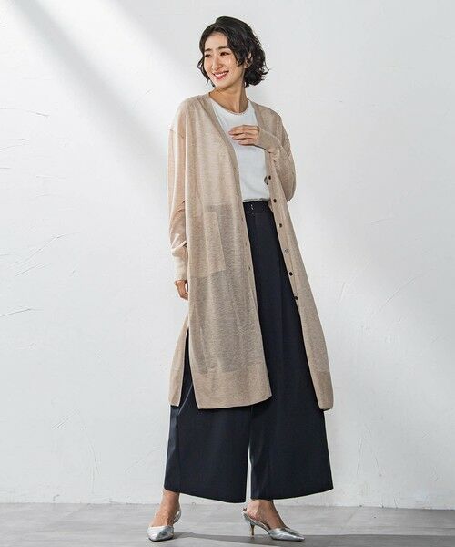 la.f...(大きいサイズ) / ラ・エフ(おおきいサイズ) カーディガン・ボレロ | 【大きいサイズ】シアーラメニット≪手洗い可能≫ | 詳細11