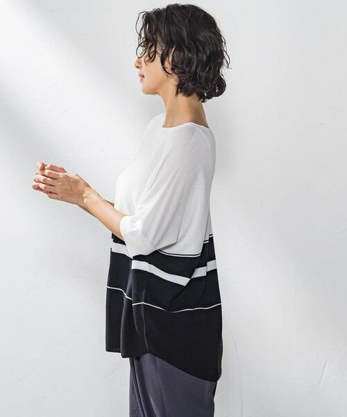 la.f...(大きいサイズ) / ラ・エフ(おおきいサイズ) ニット・セーター | 【大きいサイズ】ドルマンスリーブニット≪手洗い可能≫ | 詳細2