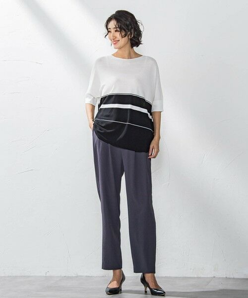 la.f...(大きいサイズ) / ラ・エフ(おおきいサイズ) ニット・セーター | 【大きいサイズ】ドルマンスリーブニット≪手洗い可能≫ | 詳細4