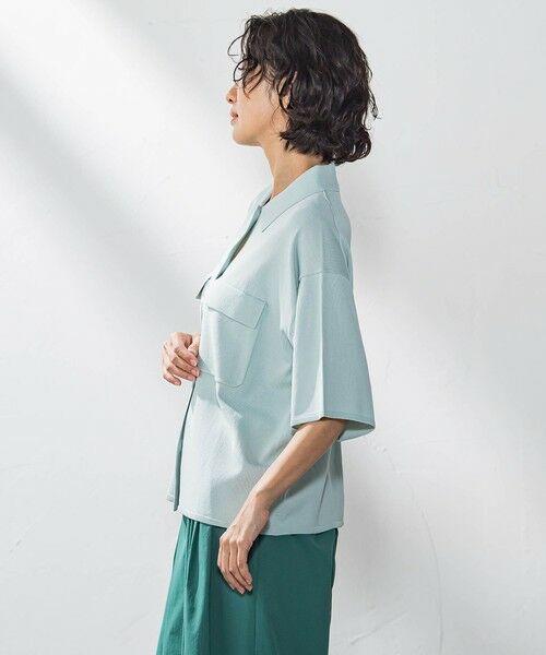 la.f...(大きいサイズ) / ラ・エフ(おおきいサイズ) ニット・セーター | 【大きいサイズ】ポケット付き襟ニット≪手洗い可能≫ | 詳細11