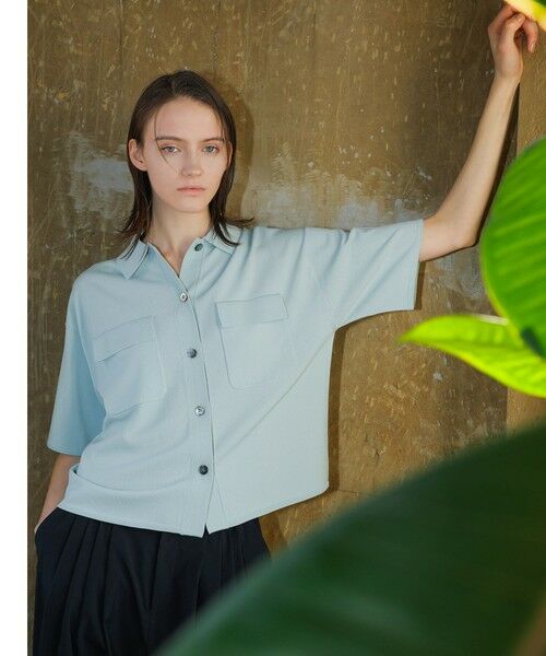 la.f...(大きいサイズ) / ラ・エフ(おおきいサイズ) ニット・セーター | 【大きいサイズ】ポケット付き襟ニット≪手洗い可能≫ | 詳細18