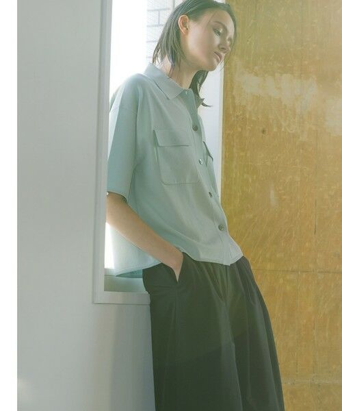 la.f...(大きいサイズ) / ラ・エフ(おおきいサイズ) ニット・セーター | 【大きいサイズ】ポケット付き襟ニット≪手洗い可能≫ | 詳細21