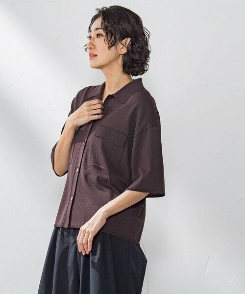 la.f...(大きいサイズ) / ラ・エフ(おおきいサイズ) ニット・セーター | 【大きいサイズ】ポケット付き襟ニット≪手洗い可能≫ | 詳細23