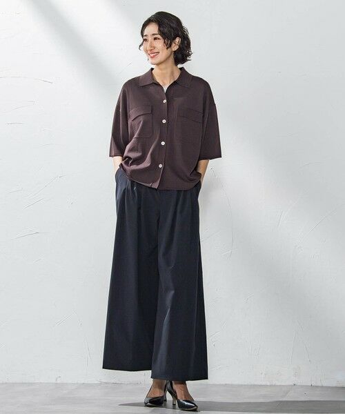 la.f...(大きいサイズ) / ラ・エフ(おおきいサイズ) ニット・セーター | 【大きいサイズ】ポケット付き襟ニット≪手洗い可能≫ | 詳細25