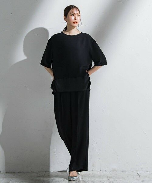 la.f...(大きいサイズ) / ラ・エフ(おおきいサイズ) シャツ・ブラウス | 【大きいサイズ】【旅楽シリーズ】”シワレス”Tブラウス≪洗濯機で洗える≫ | 詳細15