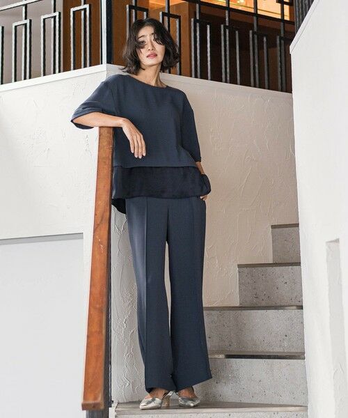 la.f...(大きいサイズ) / ラ・エフ(おおきいサイズ) シャツ・ブラウス | 【大きいサイズ】【旅楽シリーズ】”シワレス”Tブラウス≪洗濯機で洗える≫ | 詳細21