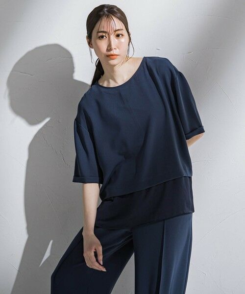 la.f...(大きいサイズ) / ラ・エフ(おおきいサイズ) シャツ・ブラウス | 【大きいサイズ】【旅楽シリーズ】”シワレス”Tブラウス≪洗濯機で洗える≫ | 詳細24