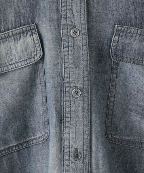 la.f...(大きいサイズ) / ラ・エフ(おおきいサイズ) シャツ・ブラウス | 【大きいサイズ】【biyori】ショート丈デニムシャツ≪手洗い可能≫ | 詳細21