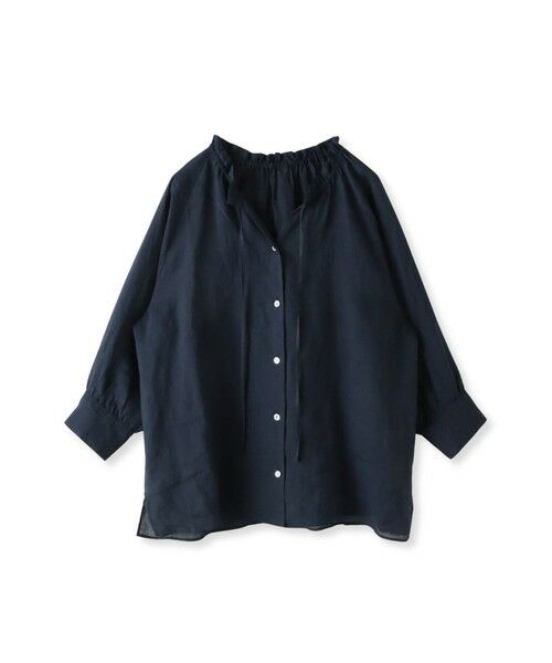la.f...(大きいサイズ) / ラ・エフ(おおきいサイズ) シャツ・ブラウス | 【大きいサイズ】【biyori】ラミーブラウス≪洗濯機で洗える≫ | 詳細7