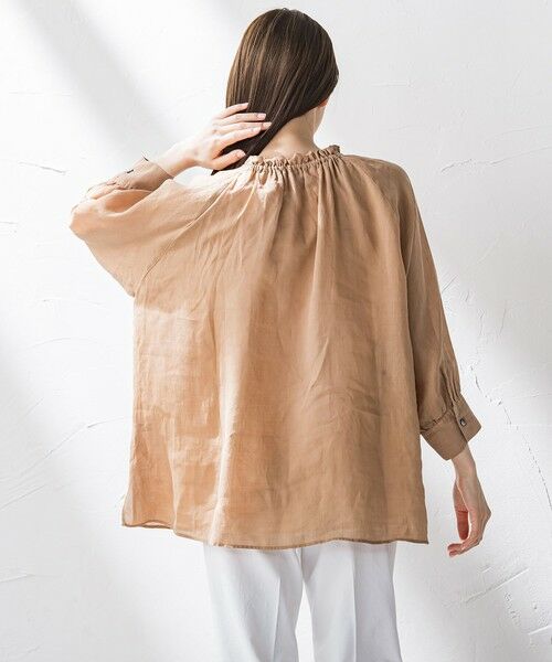 la.f...(大きいサイズ) / ラ・エフ(おおきいサイズ) シャツ・ブラウス | 【大きいサイズ】【biyori】ラミーブラウス≪洗濯機で洗える≫ | 詳細15