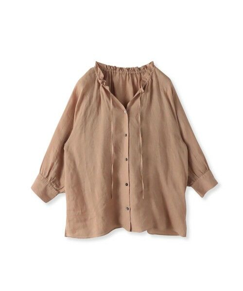 la.f...(大きいサイズ) / ラ・エフ(おおきいサイズ) シャツ・ブラウス | 【大きいサイズ】【biyori】ラミーブラウス≪洗濯機で洗える≫ | 詳細17