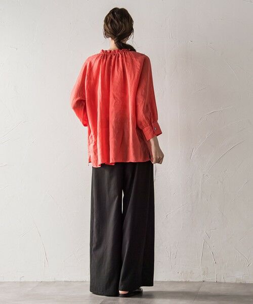 la.f...(大きいサイズ) / ラ・エフ(おおきいサイズ) シャツ・ブラウス | 【大きいサイズ】【biyori】ラミーブラウス≪洗濯機で洗える≫ | 詳細30