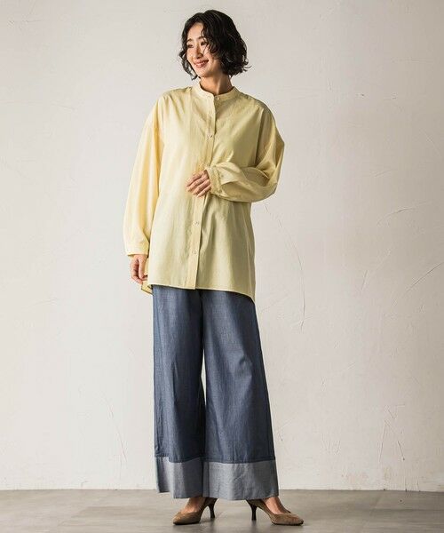 la.f...(大きいサイズ) / ラ・エフ(おおきいサイズ) シャツ・ブラウス | 【大きいサイズ】【biyori】シアーシャツ≪洗濯機で洗える≫ | 詳細17