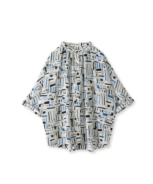 la.f...(大きいサイズ) / ラ・エフ(おおきいサイズ) シャツ・ブラウス | 【大きいサイズ】幾何柄ブラウス≪洗濯機で洗える≫ | 詳細8