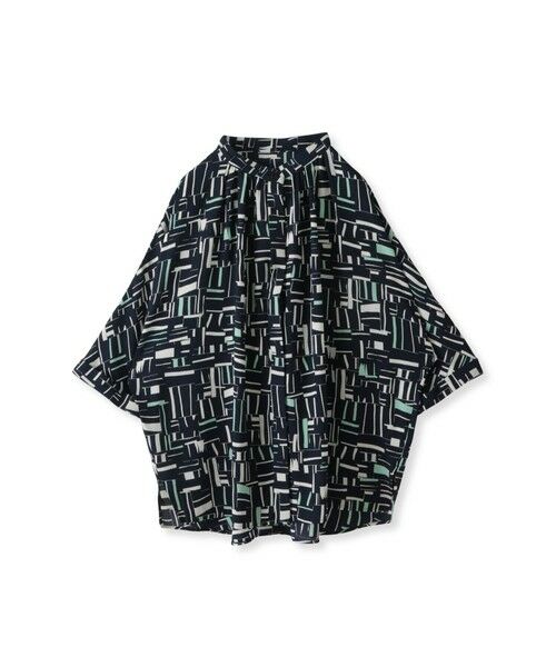 la.f...(大きいサイズ) / ラ・エフ(おおきいサイズ) シャツ・ブラウス | 【大きいサイズ】幾何柄ブラウス≪洗濯機で洗える≫ | 詳細18