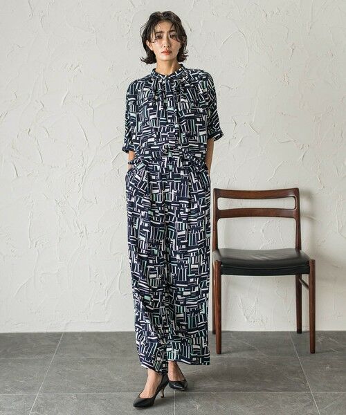 la.f...(大きいサイズ) / ラ・エフ(おおきいサイズ) シャツ・ブラウス | 【大きいサイズ】幾何柄ブラウス≪洗濯機で洗える≫ | 詳細14