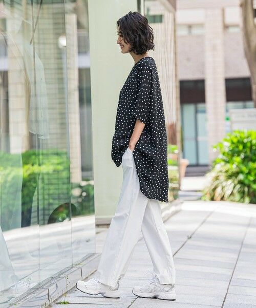 la.f...(大きいサイズ) / ラ・エフ(おおきいサイズ) シャツ・ブラウス | 【大きいサイズ】【biyori】""着心地さらっと""半袖万能フレアチュニック≪洗濯機で洗える≫ | 詳細24