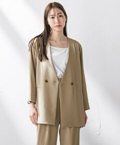 la.f...(大きいサイズ) / ラ・エフ(おおきいサイズ) テーラードジャケット | 【大きいサイズ】キレリジャケット≪手洗い可能≫